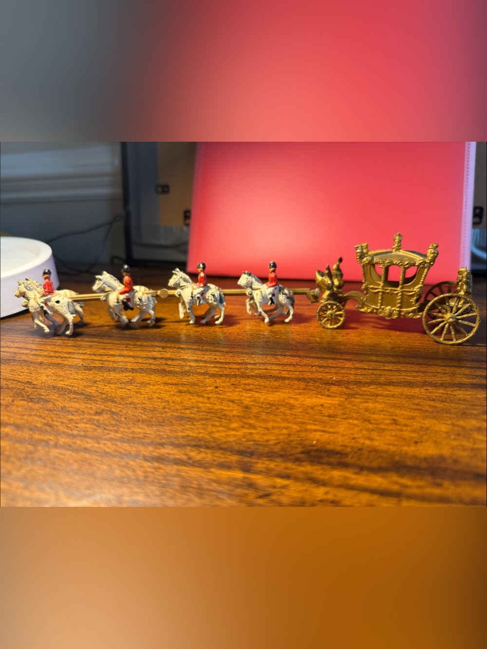 Crescent vintage die cast Queen Elizabeths royal carriage. Toy